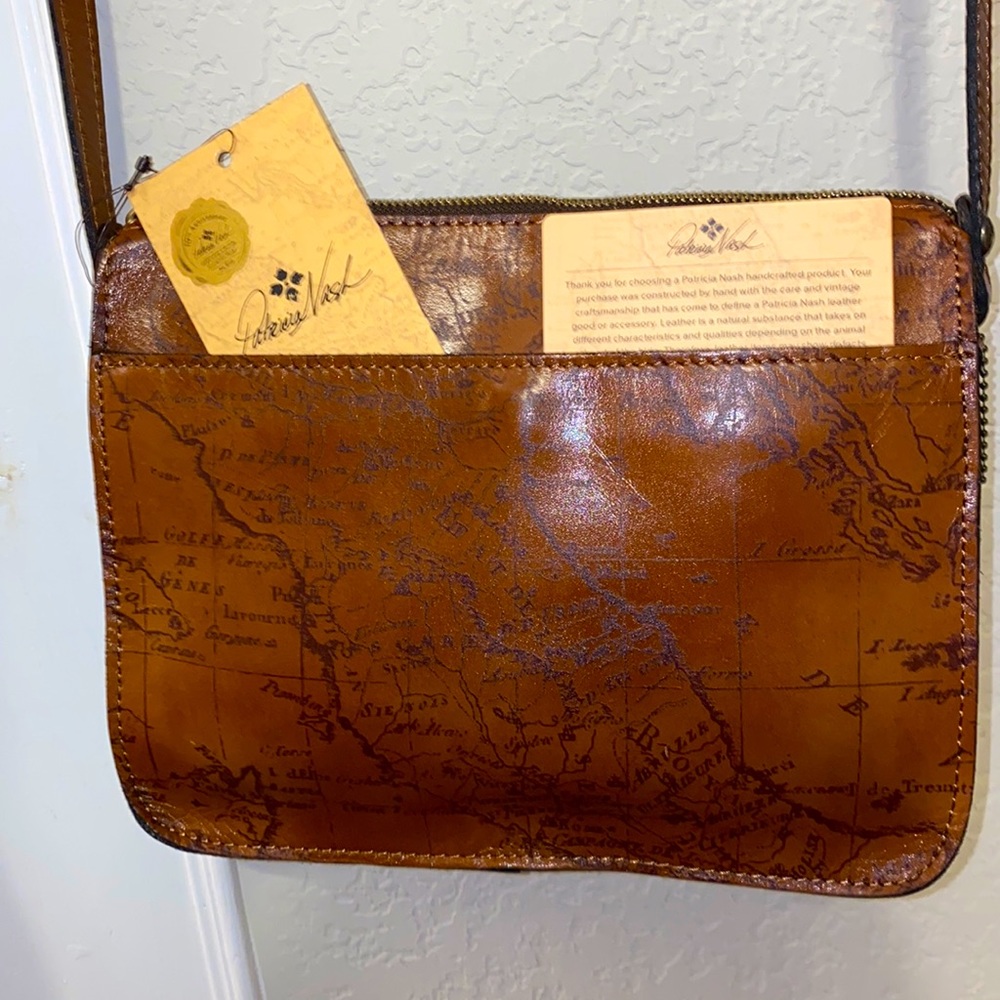 NWT Patricia Nash Nazaire Heritage Leather Crossbody